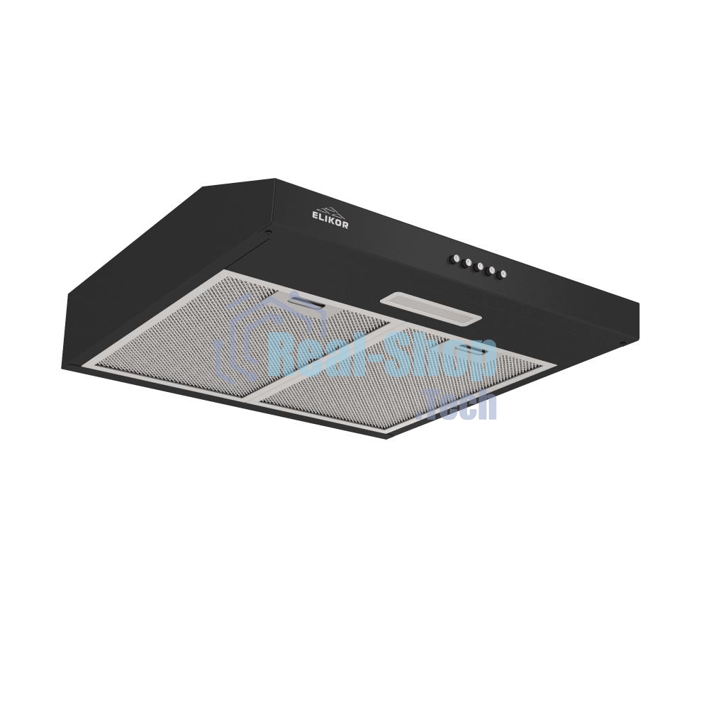 Вытяжка подвесная Elikor ECO BK 50 черная, 49.5 см, 400 куб. м/ч, 55 дБ