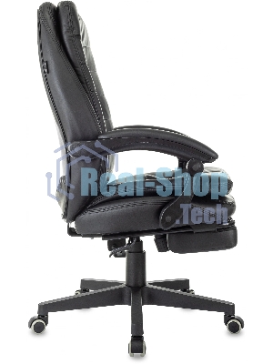 Кресло Бюрократ T-9950MSG-F/BLACK-PU черный, экокожа