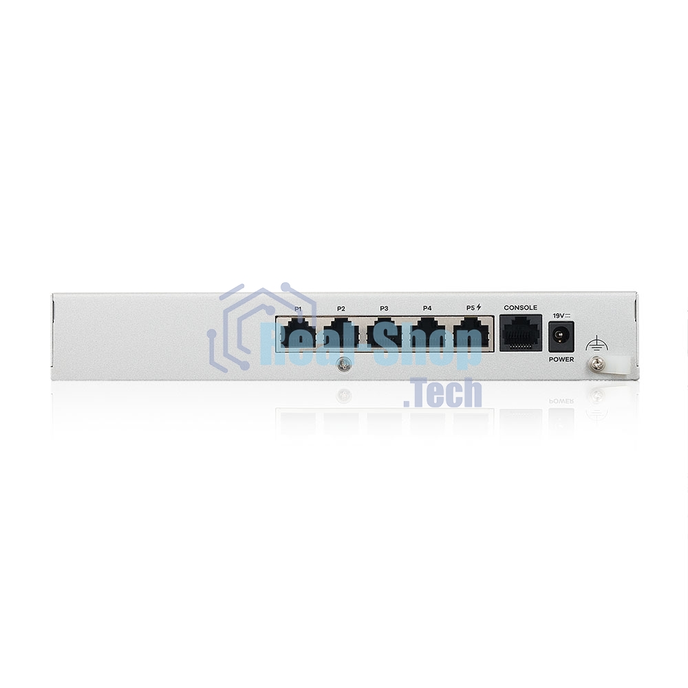 Межсетевой экран Zyxel USG FLEX 50HP, 1xRJ-45: 1G PoE+ (LAN/WAN), 4xRJ-45: 1G (LAN/WAN), 1xUSB3.0 **