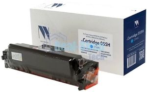 Картридж лазерный NVPrint совместимый NV-055H Голубой (БЕЗ ЧИПА) для Canon i-Sensys MF742Cdw/MF744Cdw/MF746Cx/LBP663Cdw/LBP664Cx (5900k)
