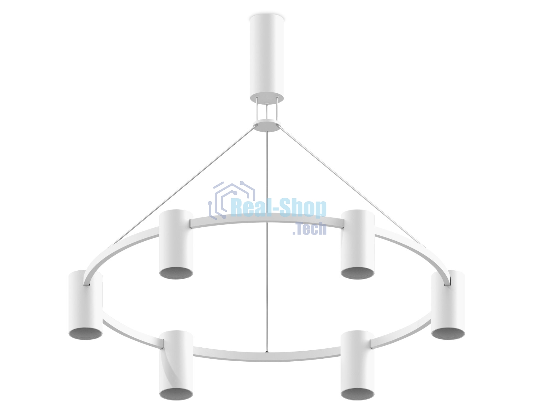 Корпус светильника C9021/6 SWH белый песок D695*1000mm MR16 GU5.3/6