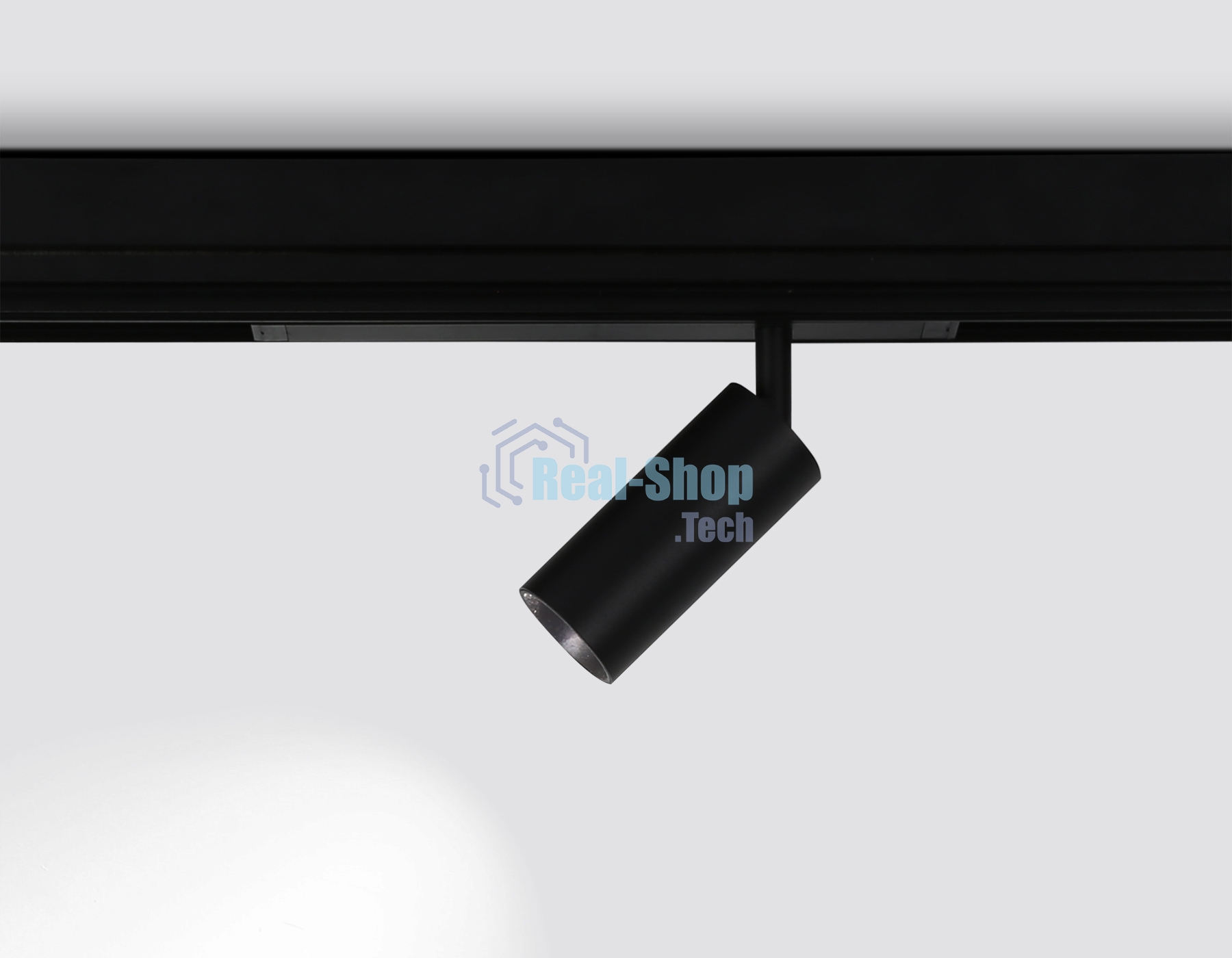 Управляемый светодиодный светильник для шинопровода Magnetic Ambrella light GL1212 BK черный IP20 12W 3000K-6400K 220V 36° D45*100 (Без ПДУ)