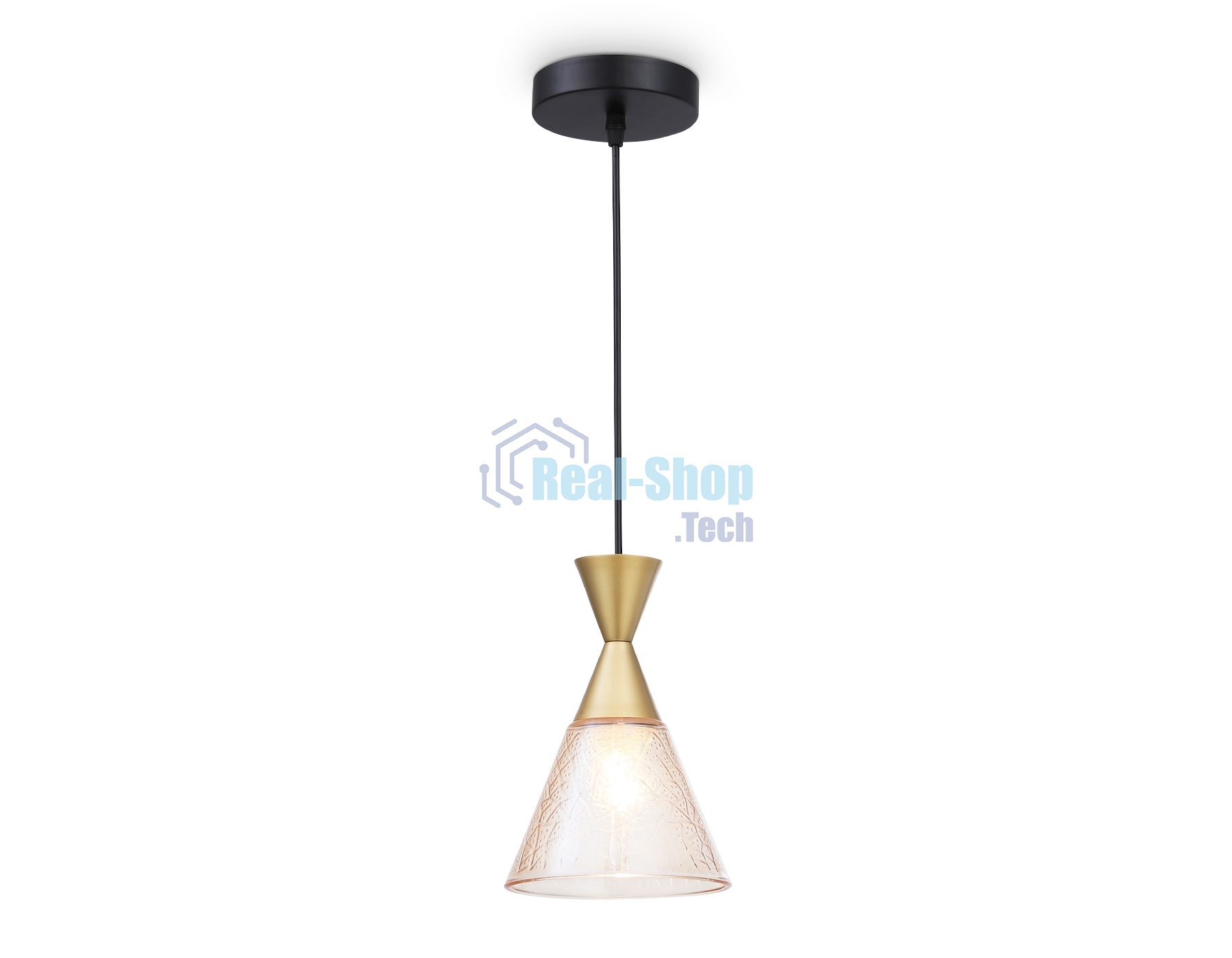 Светильник Ambrella light TR3173 BK/GD черный/золото E27 max 60W D155*1000