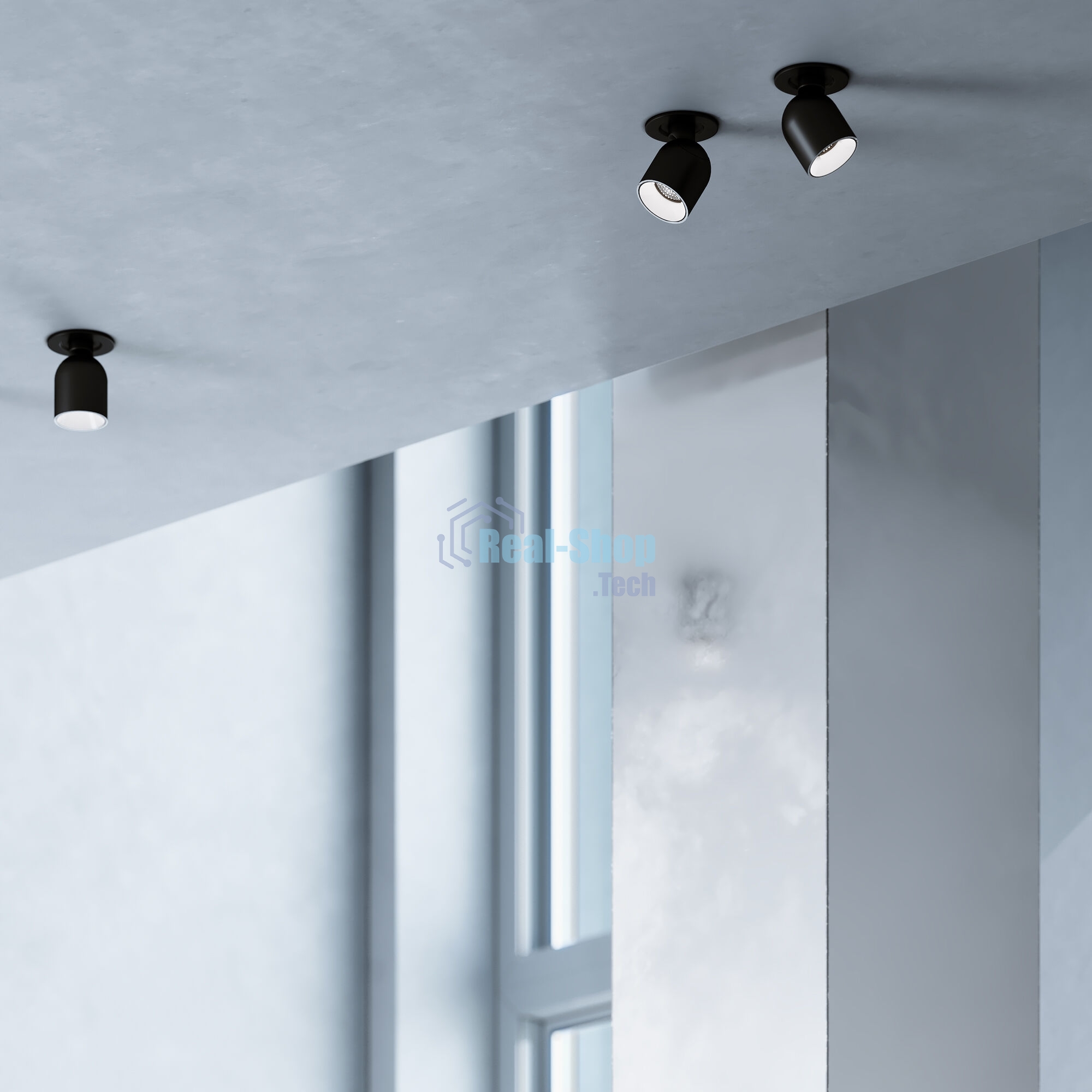 25093/LED / светильник встраиваемый светодиодный / черный