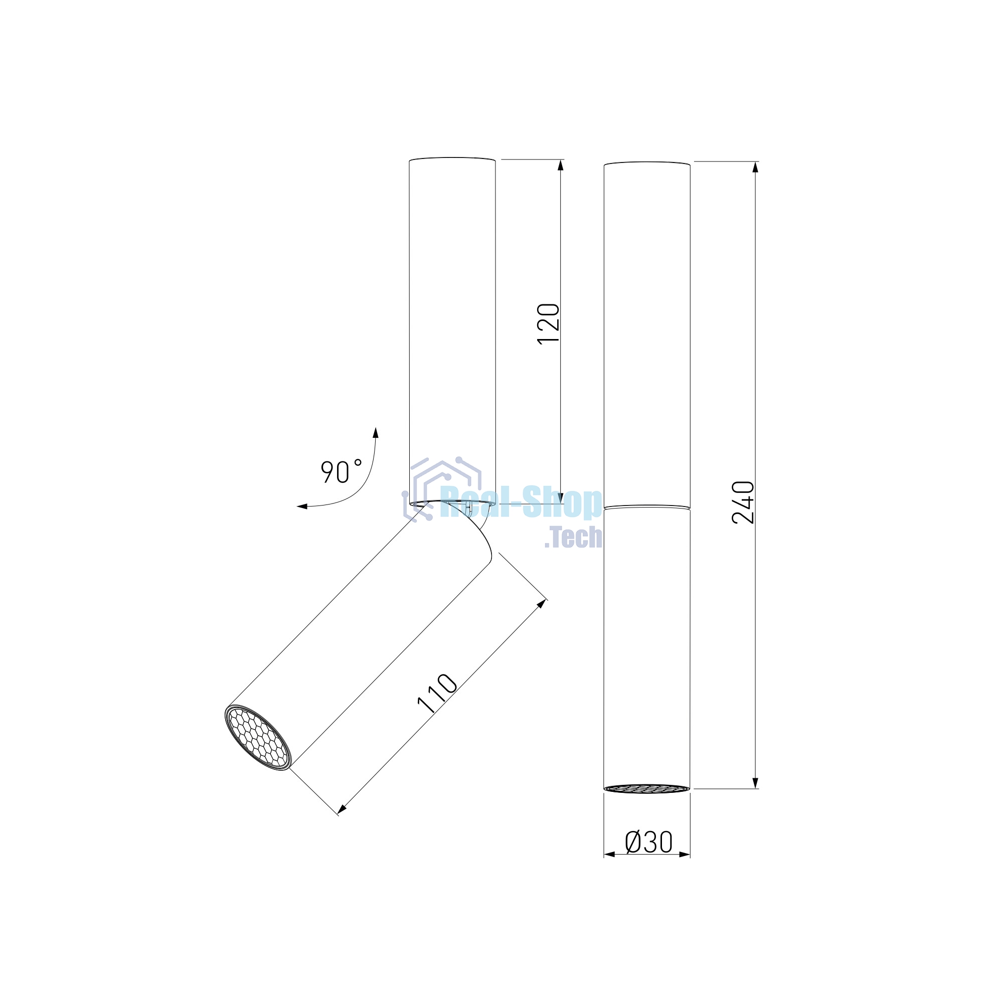 Pika 6W (25029/LED)/Светильник накладной черный