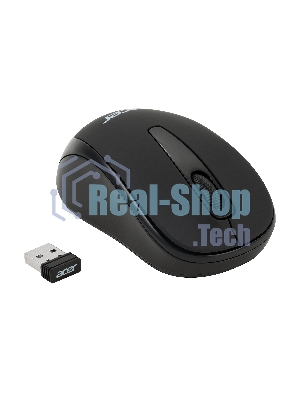 Мышь беспроводная Acer OMR133 черный, 1000 dpi, радиоканал, USB, кнопки - 3