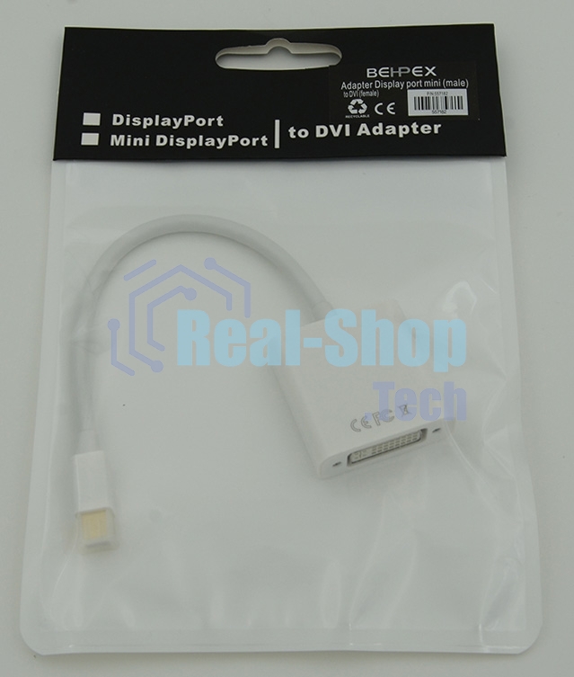 Переходник Display port mini (male) to DVI (female)