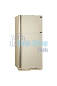 Холодильник Sharp SJ-XE55PMBE бежевый двухкамерный 388/148 л морозилка сверху