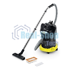 Пылесос Karcher AD 4 PREMIUM желтый/черный, 150/600 Вт, уборка сухая, пылесборник контейнер 17 л