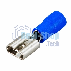 Клемма плоская Rexant, изолированная гнездо - 7.4 мм, 1.5-2.5 мм², (РПи-м 2.5-(6.3) / РПИм 2-250 / FDD2-250), в упак. 10 шт.