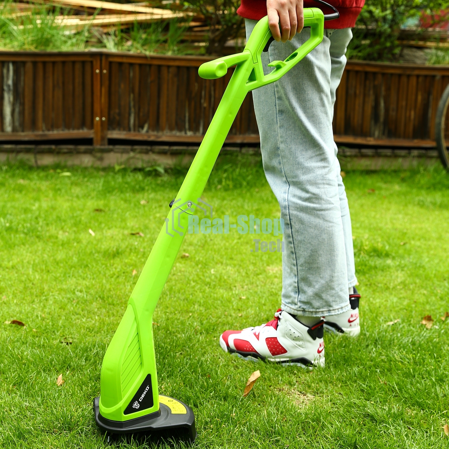 Триммер электрический Deko DKTR400 400Вт реж.эл.:леска