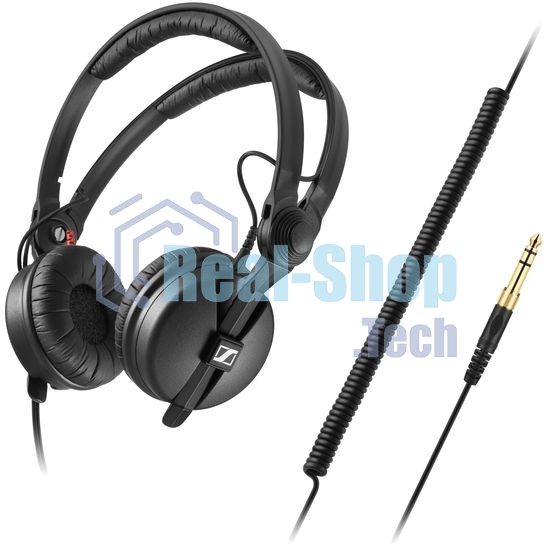 Проводные наушники Sennheiser HD 25 PLUS черный, накладные, Jack 3.5 мм