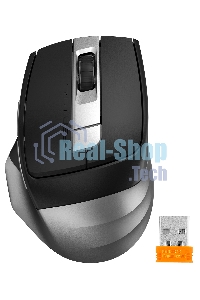 Мышь беспроводная A4Tech Fstyler FB35C серый/черный, 2000 dpi, радиоканал, Bluetooth, USB, кнопки - 6