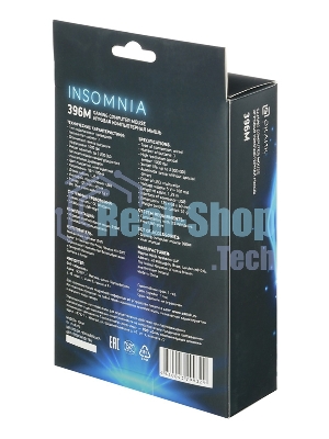 Мышь проводная Oklick 396M INSOMNIA черный, 1000 dpi, USB, кнопки - 3