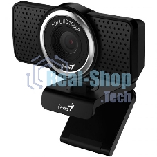 Веб-камера Genius ECam 8000 черная черный new package, 1080p Full HD, Mic, 360°, универсальное мониторное крепление, гнездо для штатива