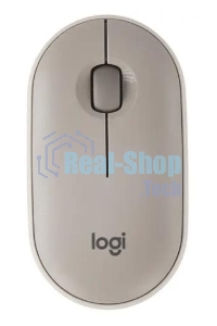 Мышь беспроводная Logitech Pebble M350 серый, 1000 dpi, радиоканал, Bluetooth, USB, кнопки - 3