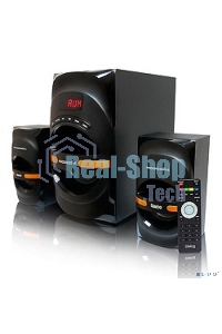 Акустическая система Dialog Progressive AP-210B BLACK 2.1, 30W+2*15W RMS, Bluetooth, USB+SD reader