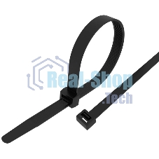 Хомут-стяжка кабельная нейлоновая Rexant 300 x7,6 мм, черная, упаковка 100 шт.