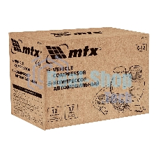 Компрессор автомобильный MTX С-12, 12 В, 17 атм., 12 л/мин