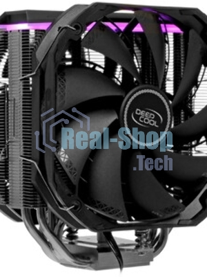 Кулер для процессора DEEPCOOL AS500 PLUS черный, 140 мм, алюминий/медь, 1200 об/мин, 29.2 дБ, 4 pin, 220 Вт, 164 мм