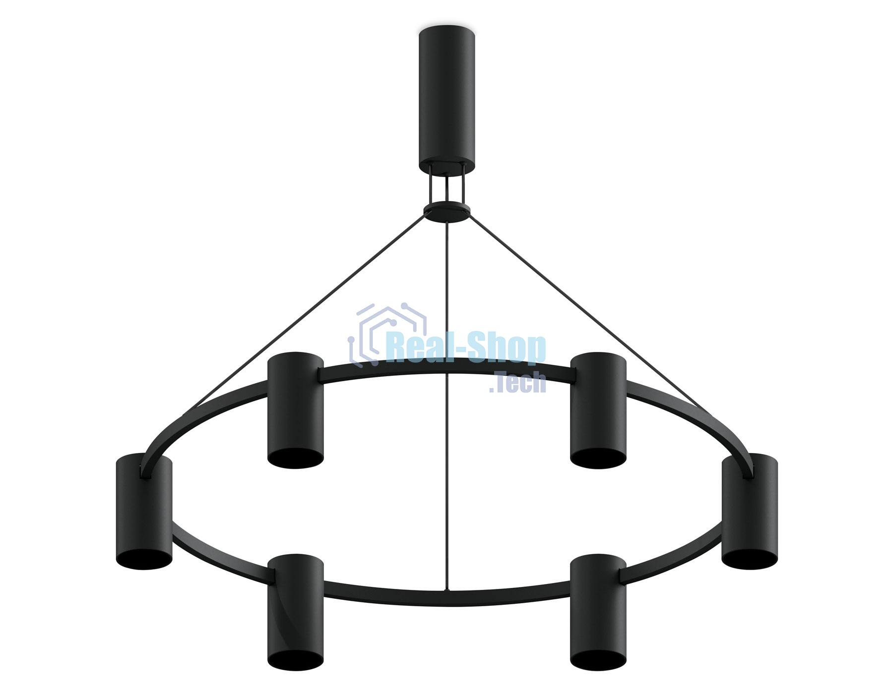 Корпус светильника C9022/6 SBK черный песок D695*1000mm MR16 GU5.3/6