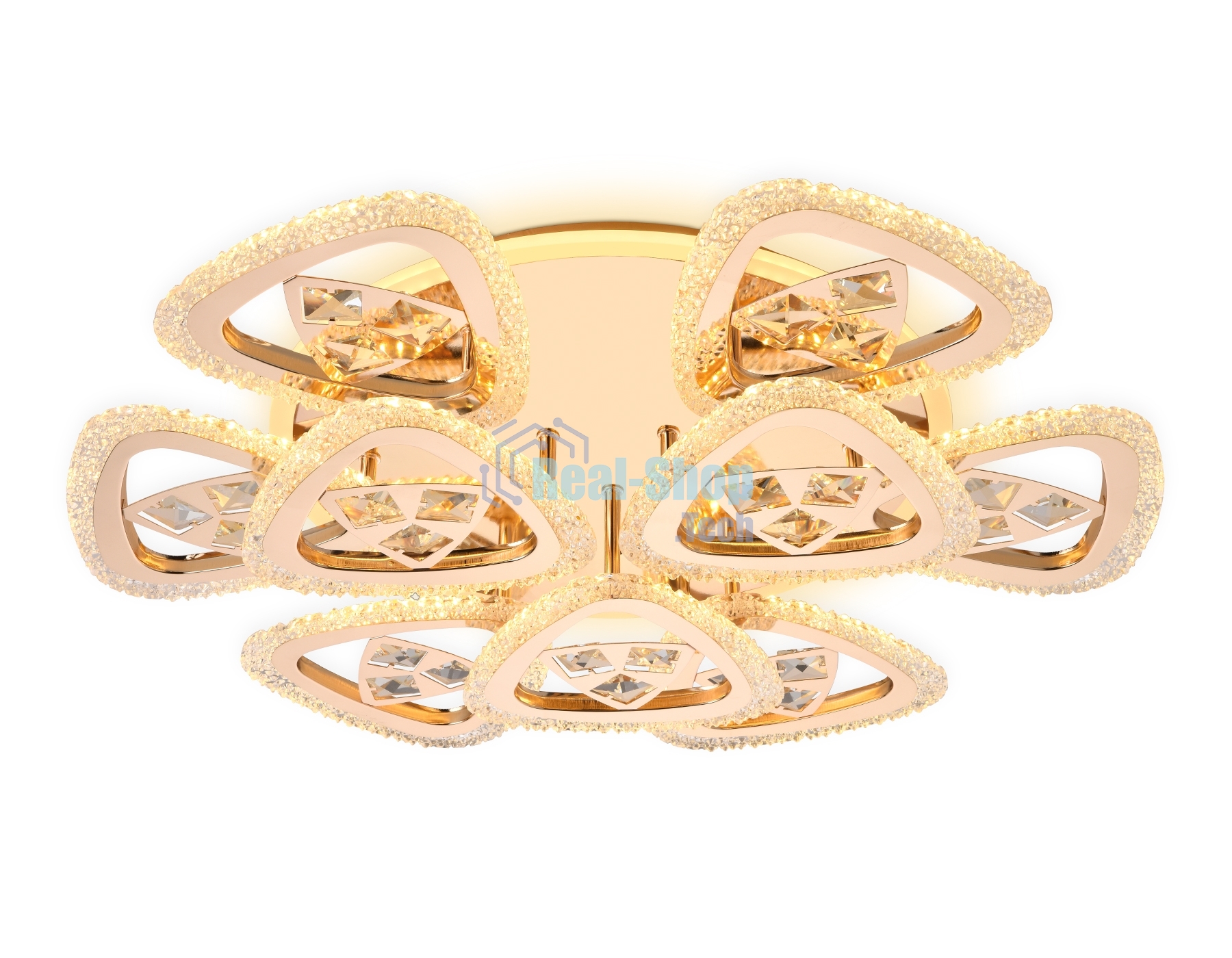 Светильник Ambrella light FA2923 GD золото 138W 600*600*130 (ПДУ РАДИО 2.4)