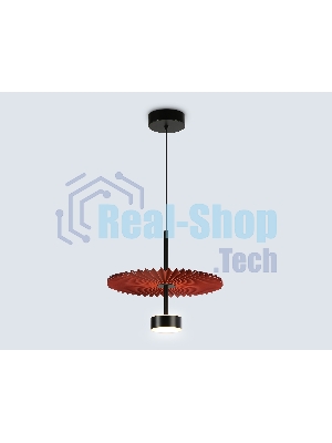 Светильник Ambrella light LH72613 BK/RD черный/красный 6W 3000K D300*260-1770