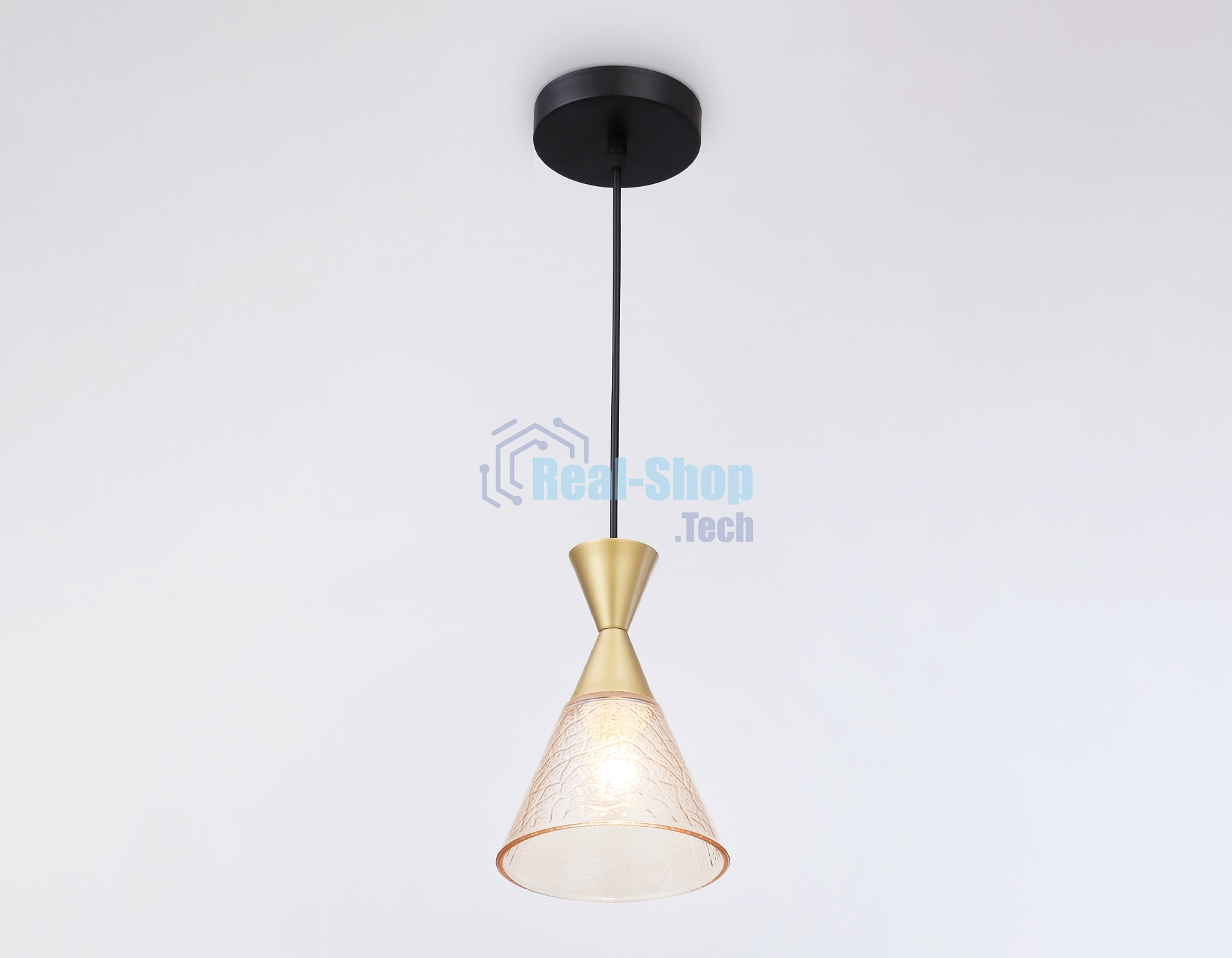 Светильник Ambrella light TR3173 BK/GD черный/золото E27 max 60W D155*1000