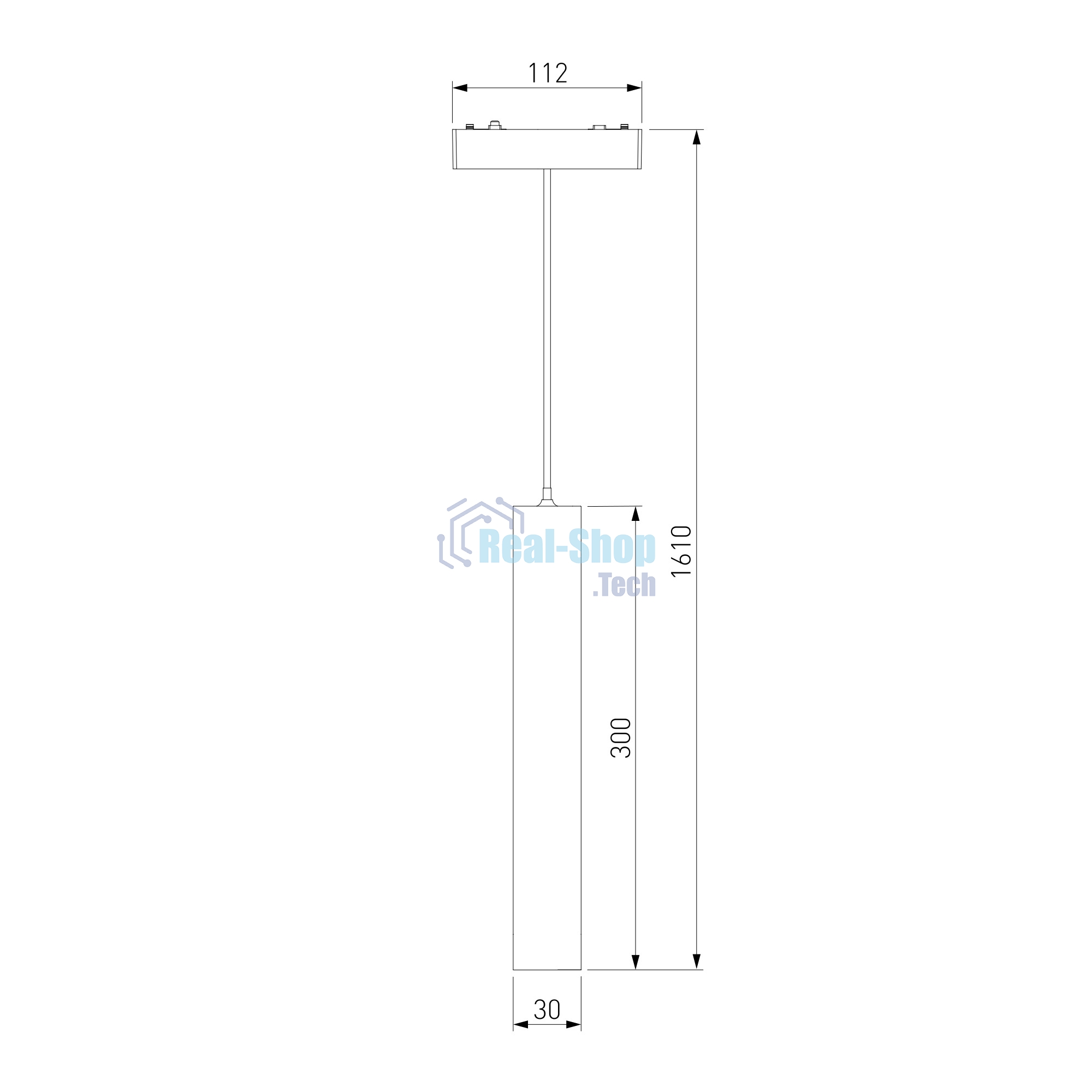 Трековый светильник Flat Magnetic 6W 4000K Alliet (чёрный) 85097/01