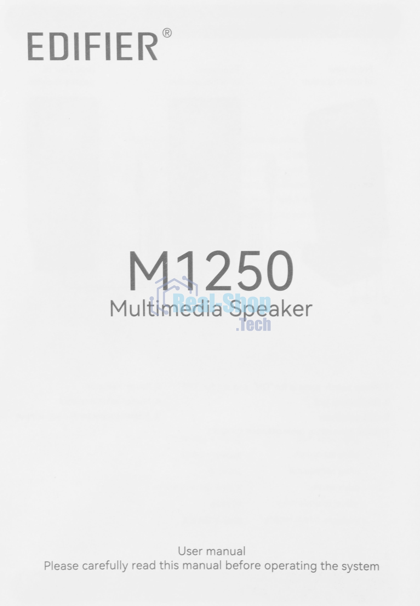 Акустическая система Edifier M1250 черный 2.0 активные
