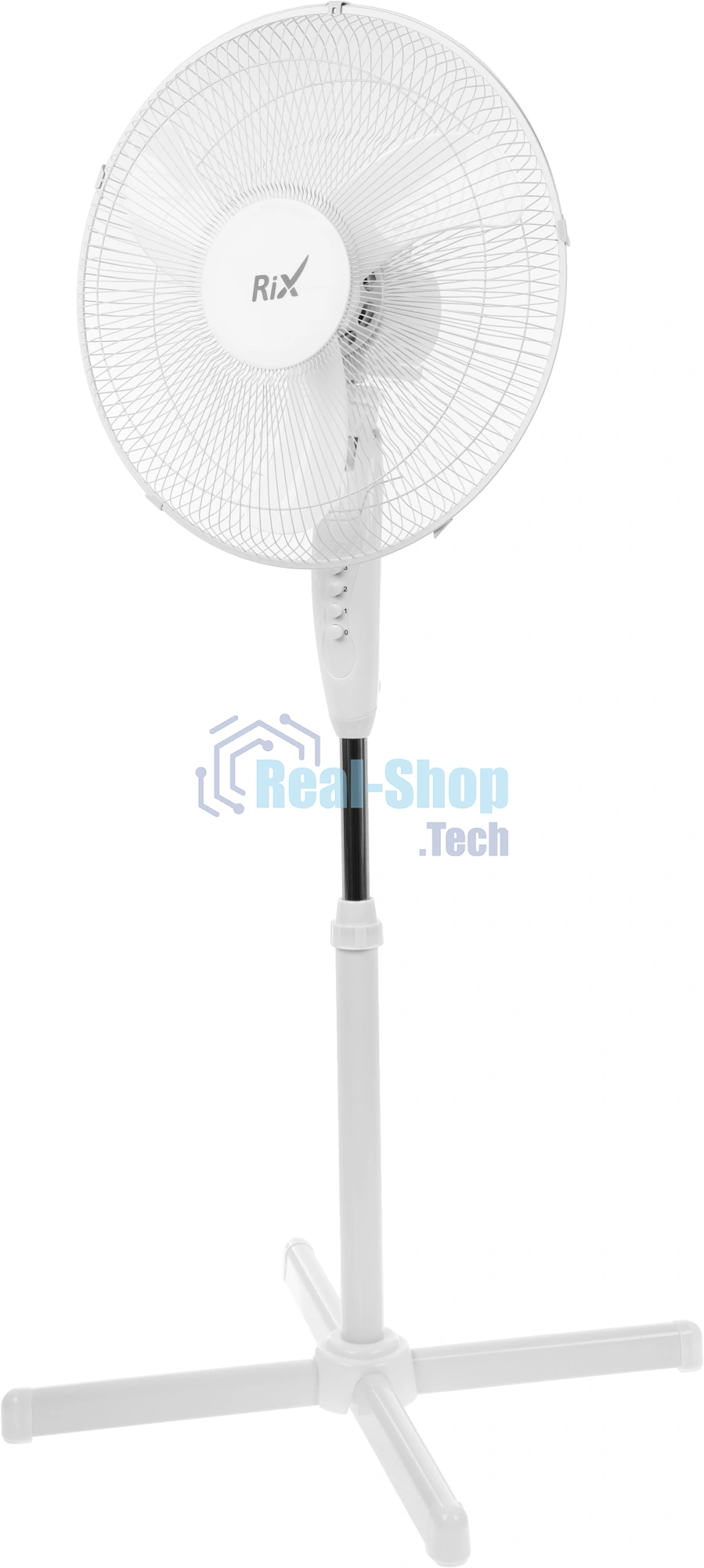 Вентилятор Rix RSF-4000W чёрный, напольный, 45 Вт, 3 скорости, 40 см