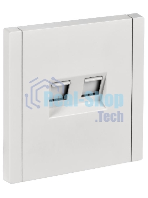Розетка компьютерная 2-ая RJ45 кат.5E IEK FORTE&PIANO FP233 белый
