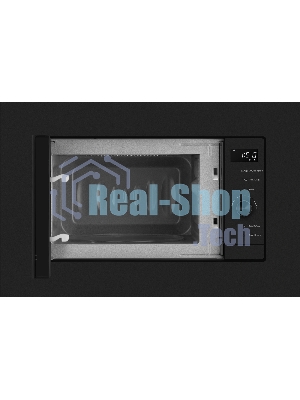 Встраиваемая микроволновая печь Weissgauff HMT-620 BG Grill Matt Edition черный, 20 л, 700 Вт, переключатели - сенсор, поворотный механизм