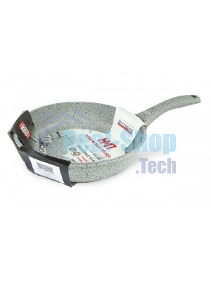 Сковорода НЕВА МЕТАЛЛ ПОСУДА 2328 Карелия д. 28 Диаметр изделия: 28 см. Высота бортов: 7 см. Толщина дна: 6 мм. Толщина стенок: 4 мм. Диаметр дна: 20 см. Цвет: натуральный природный камень. Линия 