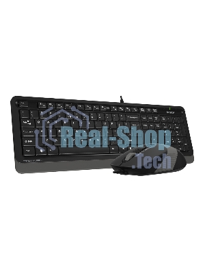 Комплект клавиатура + мышь A4 Fstyler F1010 клав:черный/серый мышь:черный/серый USB Multimedia