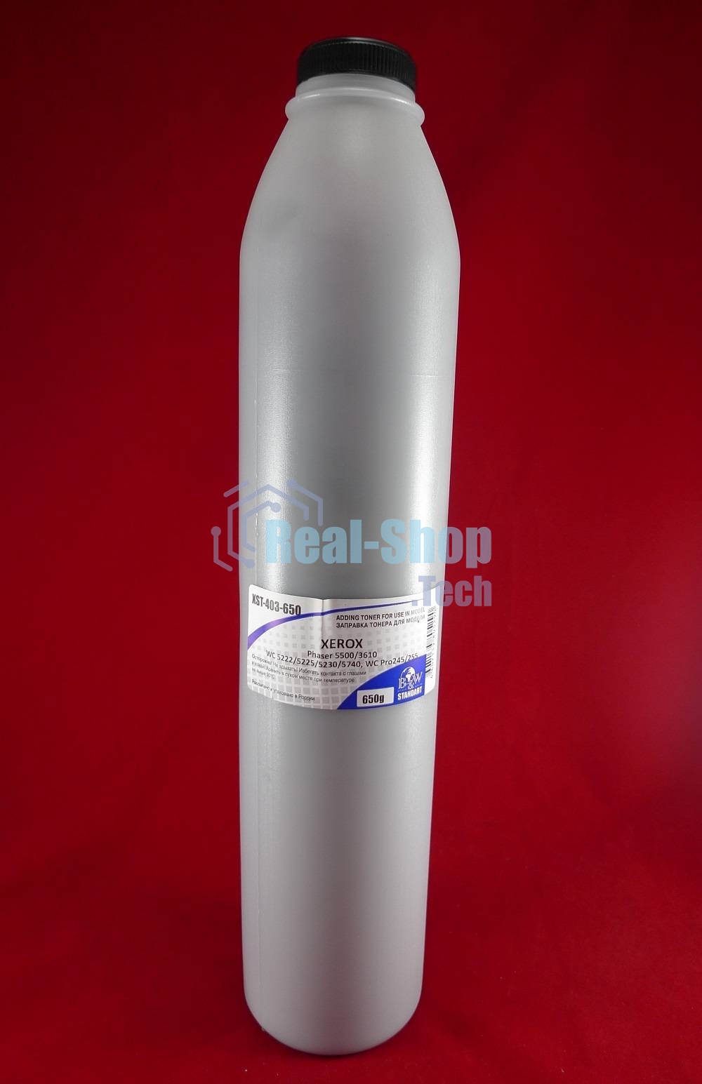 Тонер Xerox Phaser 5500/3610, WC 5222/5225/5230/5740, WC Pro245/255 (фл. 650г) B&W Standart фас. Россия
