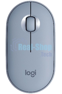 Мышь беспроводная Logitech Pebble M350 серый, 1000 dpi, радиоканал, Bluetooth, USB, кнопки - 3