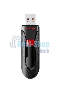 Флешка USB SanDisk CZ60 Cruzer Glide (SDCZ60-256G-B35), 256Gb, USB 2.0, R/W 30/8, черный/красный