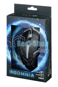 Мышь проводная Oklick 396M INSOMNIA черный, 1000 dpi, USB, кнопки - 3