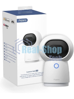 Камера AQARA Camera Hub G3/Камера+ управления/Управление жестами/Камера 360/2K 2304х1296p/Протокол связи:Zigbee/WiFi/Питание:USB-C/белый CH-H03