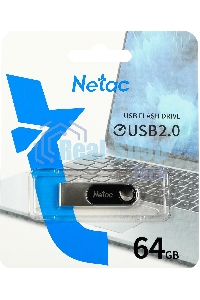 Флешка USB Netac U278 64Gb NT03U278N-064G-20PN, USB 2.0, металлическая матовая