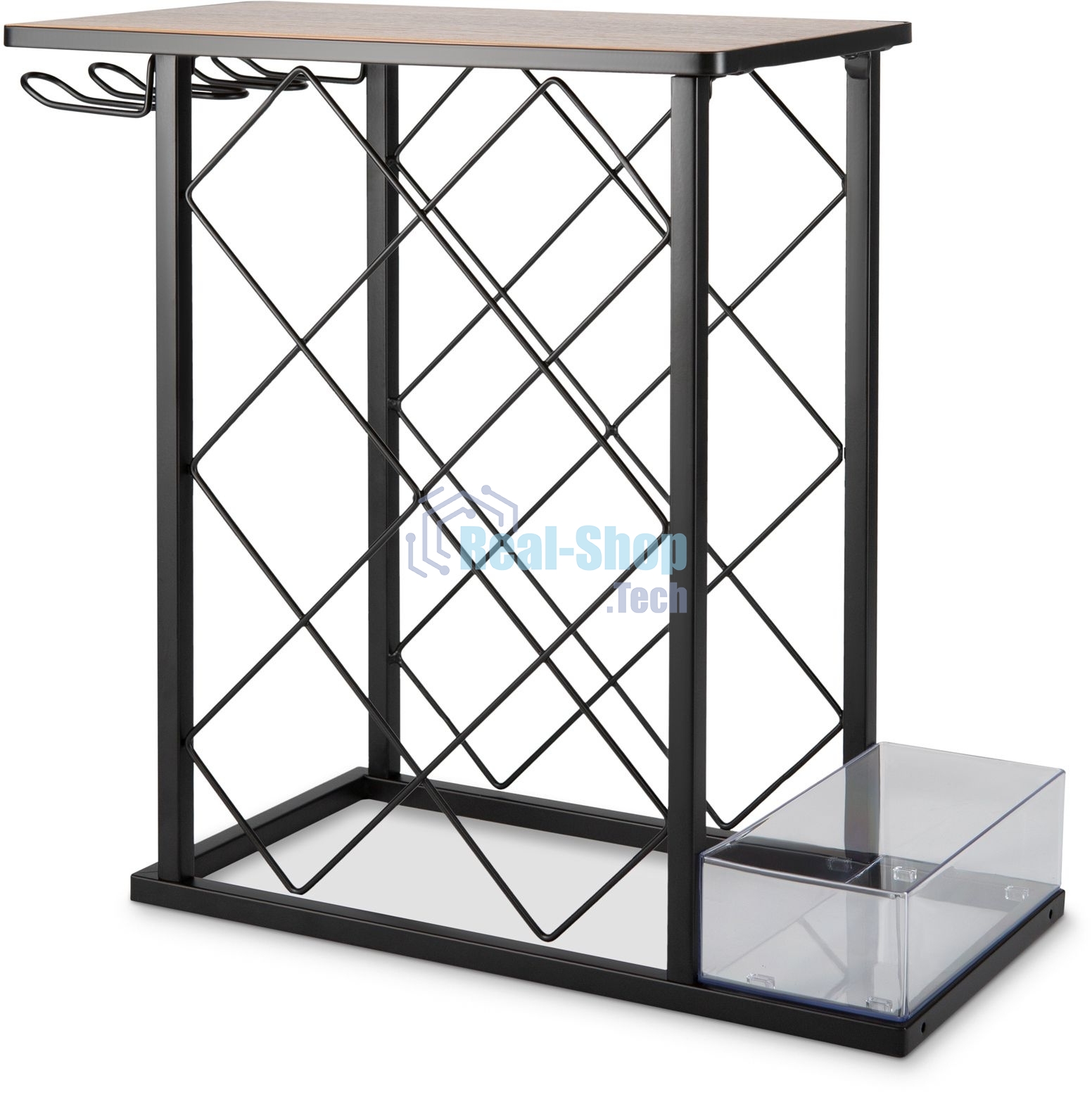 Стойка Domfy DHC-WR10583 для вина 39.2x21x41.3см черный/коричневый