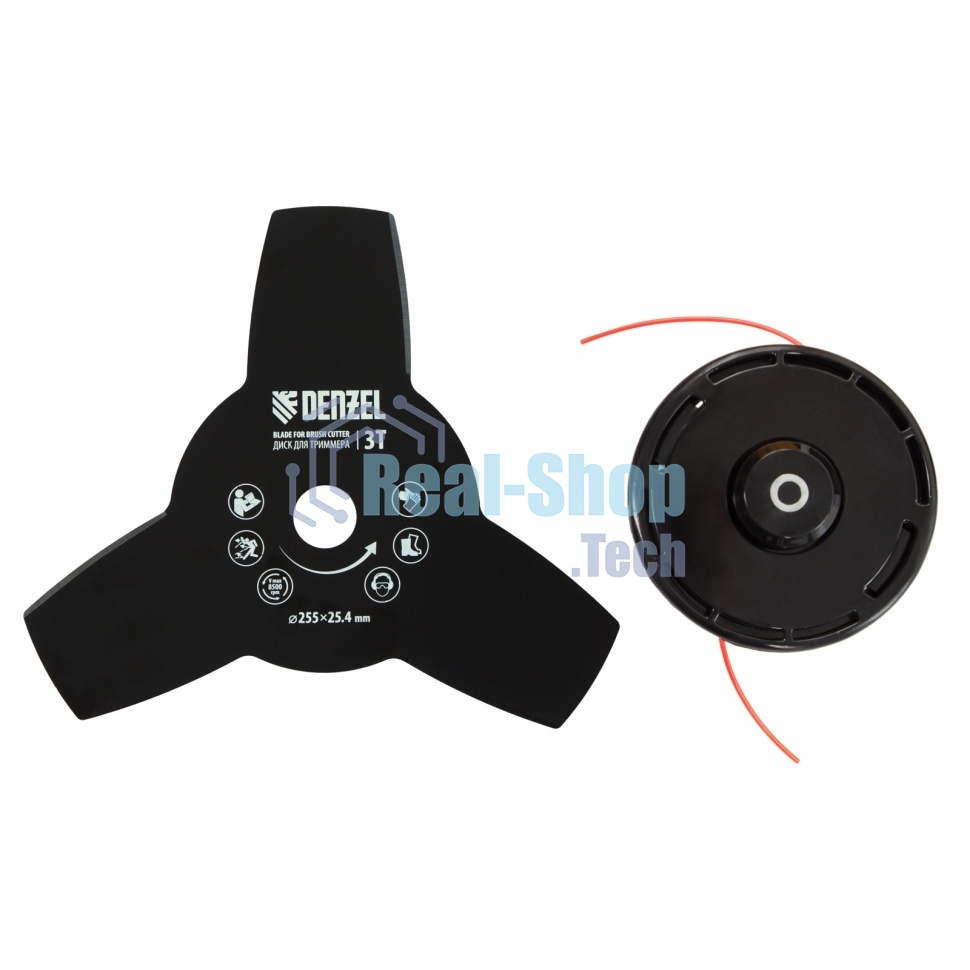 Триммер бензиновый Denzel DR-43S, 43 см3, разъемная штанга, состоит из 2 частей