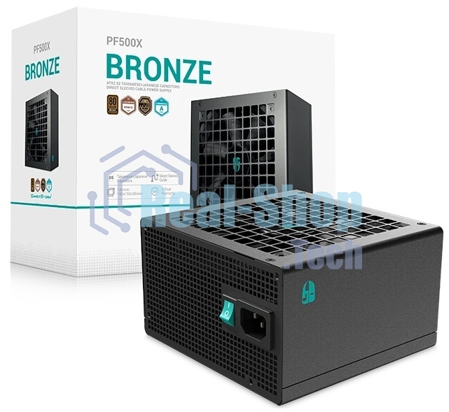 Блок питания Deepcool/GamerStorm PF500X 500W (ATX, 80 PLUS Bronze, APFC, 20+4P, 2xPCIe 6+2P, 2хMolex, 6xSATA, 12cm fan) (R-PF500X-HD0B-WGEU)
