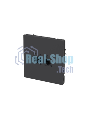 Компьютерная розетка RJ-45 без шторки, кат.5е двойная, KANT, черный уголь