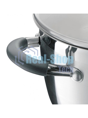 Кастрюля Rondell RDS-023 с\кр 18 см, (2,3л) Flamme (нерж.сталь 18/10,ручки из нерж.стали со вставкой силикон)