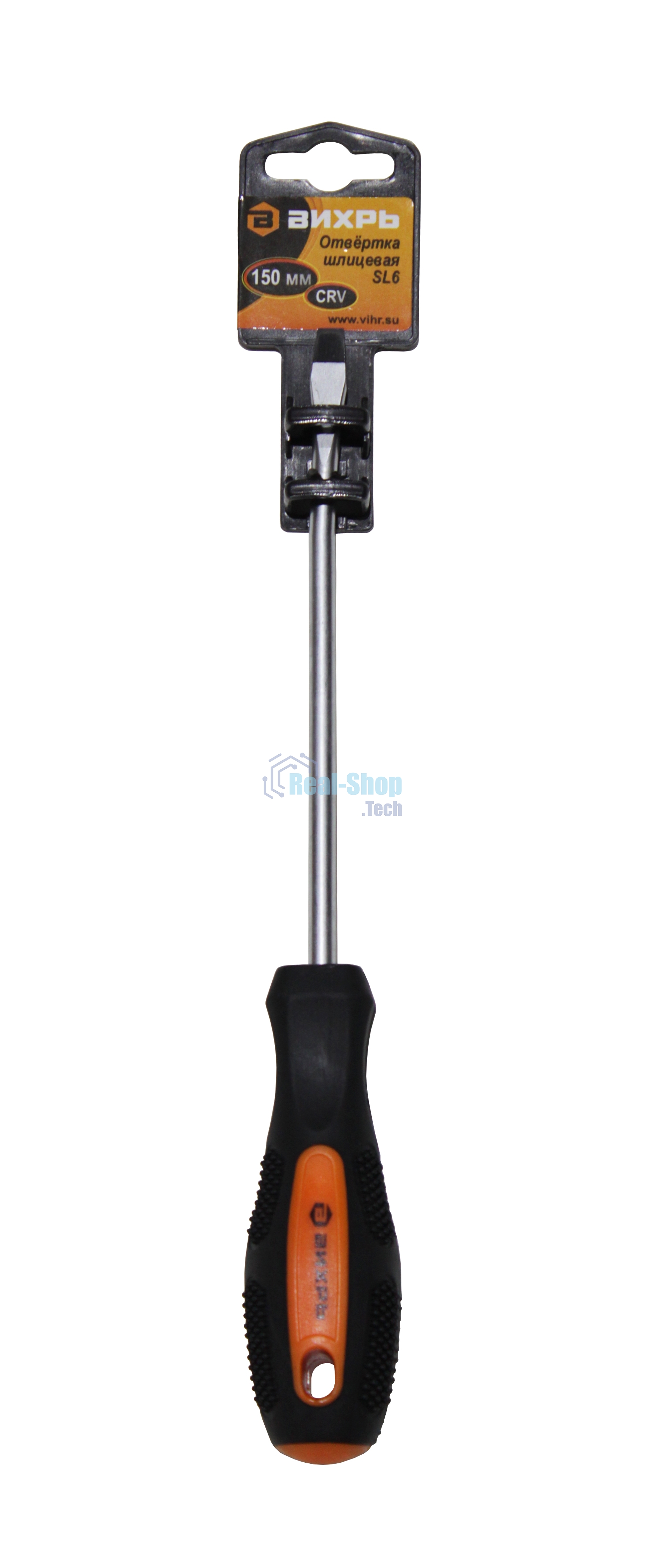 Отвертка шлицевая ВИХРЬ SL6, 150 мм