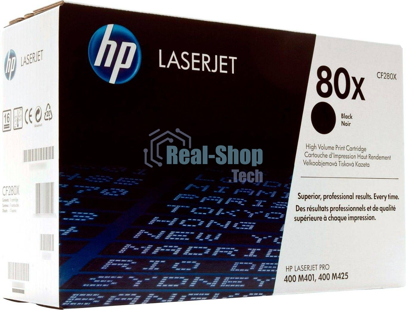 Картридж лазерный HP CF280X черный LaserJet Pro 400 M401/M425 (6900 стр.)