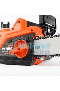 Пила цепная электрическая Patriot ESP 2418, 2400Вт, 18'/45 см, 3/8, 1,3мм 62 зв, плавный пуск, бесключевая натяжка цепи, термозащита