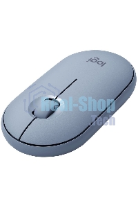 Мышь беспроводная Logitech Pebble M350 серый, 1000 dpi, радиоканал, Bluetooth, USB, кнопки - 3